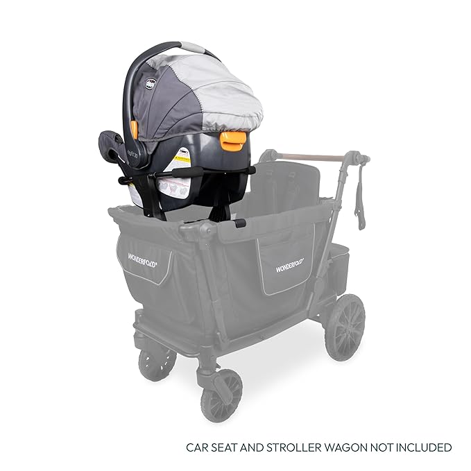 WONDERFOLD Infant Car Seat Adapter Compatible with Chicco Car Seat - Full 360-Degree Rotation, Easy to Install & Folds with Stroller Wagon (W4 Series, Not Compatible with L & Pro)