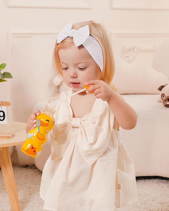 jollybows 20pcs Baby Girls Nylon Headbands Turban Christmas Hair Bows Hair Band Elastic Hair Accessories for Kids Toddlers Infants Newborn-Holiday Print Set