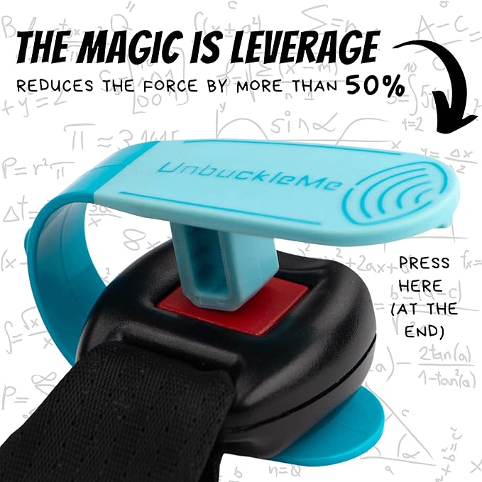 UnbuckleMe Car Seat Buckle Release Tool - Purple & Blue 2 Pack - Buy One for Each Car or Give One to a Friend