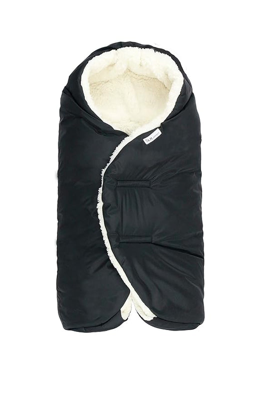 7AM Baby Car Seat Blanket - Multifunctional Car Seat Cover for Baby Boy & Girl, Winter Stroller & Car Seat Swaddle Blankets for Babies, Micro-Fleece & Plush Lined Warm Carseat Cover | Nido (Large)