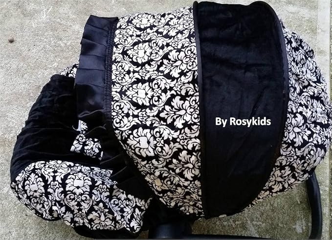 Rosy Kids Infant Carseat Canopy Cover 3 Pc Whole Caboodle Baby Car Seat Cover Kit Cotton C080100