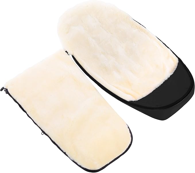 Werner Christ Baby Sheepskin footmuff FLIMS Luxe - Full Medical Sheepskin footmuff for Buggy (from 6 to 36 mo.), Medical Fur, Universal with Long Slits