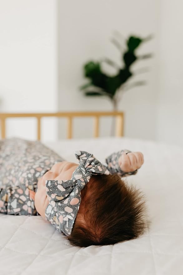 Copper Pearl Baby Bows: Stylish Headbands for Baby Girls, Premium Soft and Stretchy Baby Headbands, Perfect for Newborns, Trendy Designs - Gemini