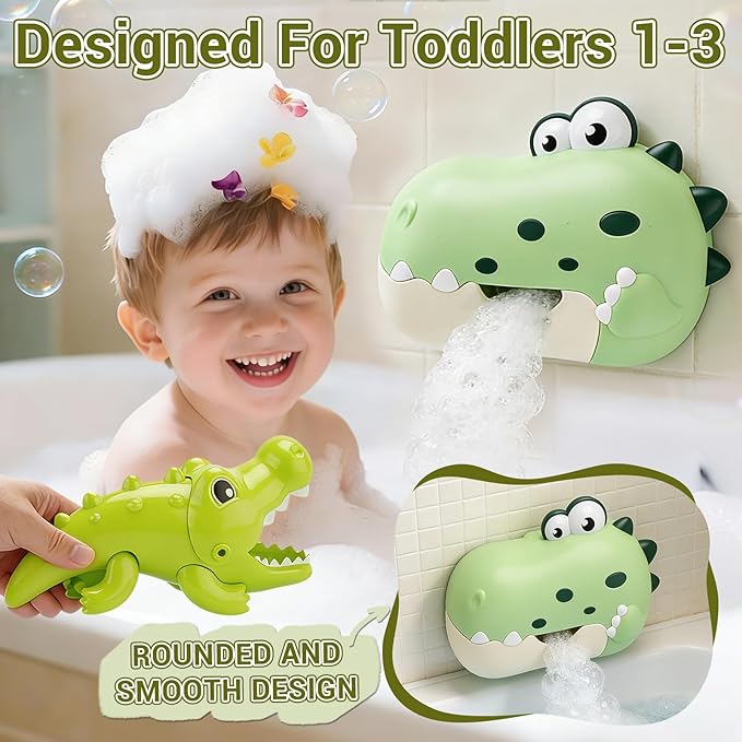 Baby Bath Toys Bubble Machine for Toddlers 1-3 Toddler Fountain Bathtub Pool Water Table Toys Shark Bath Toy 18 Months Months Baby Bath Toy for Girls