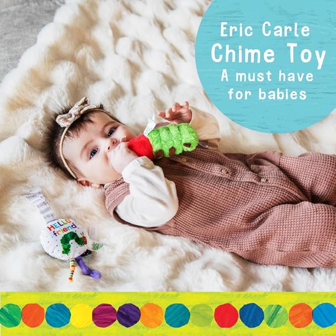 Kids Preferred Eric Carle The Very Hungery Caterpillar Chime and Bell Set for Babies