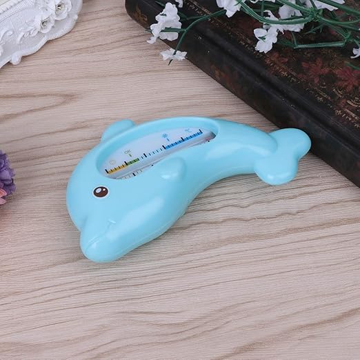 Baby Bathing Water Thermometer Dolphin Shape Water Temperature Tool Infants Toddler Shower Safety Thermometer Infant Baby Spas Bath Toys Pool Ideal Gift for Toddlers Boys Girls Kids Children