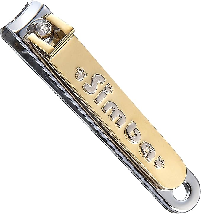 Simba Gold-Plated Carbon Steel Baby Nail Clipper with Built-in Nail File