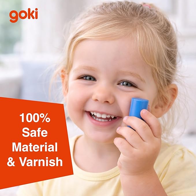 Goki Wooden Pound-A-Peg Toy with Hammer | Classic Pounding Bench for 2 Year Olds | Preschool Learning & Montessori Activity Set - Durable Educational Birthday Gift for Toddlers