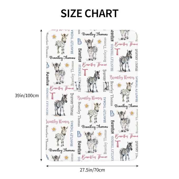 Personalized Baby Car Seat Canopy Minky Zebra Baby Blanket Custom Name Baby Car Seat Cover Girls Boys Infant Newborn Carseat Canopy Nursing Cover for Stroller Car Seat Canopies