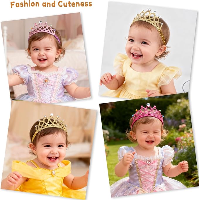 DANMY Little Girl Super Elastic Headband Toddler Hair Band Soft Headwrap Crown Children Hair Accessories
