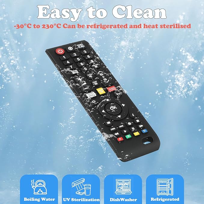 Baby Teether Toy TV Remote Control Shape Teething Toys for Babies 3-24 Months, Chew Toys for Infants Teething Relief, Freezer BPA Free