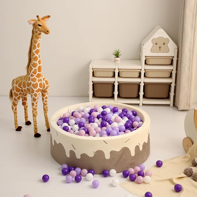 GOGOSO Ball Pit Balls for Toddlers Dogs Baby Boys Girls 2.2Inch Plasticball Toys for Kid Play Tent Birthday Slides Party Decor 50 100 170 200 500 1000