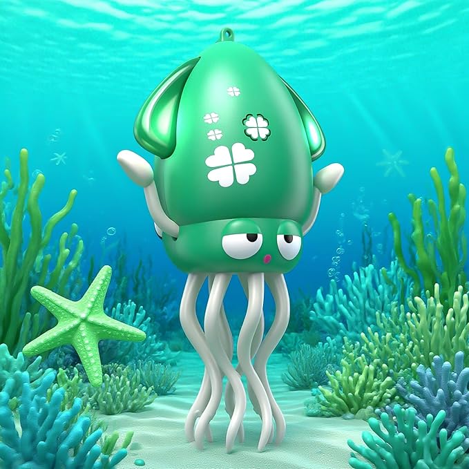 Electric Dancing Octopus Toy with Led Light and Music, Kids Electric Crawling Octopus Tummy Time Toys, Rechargeable Interactive Sensory Toys, for Christmas Birthday Gift (Cyan)