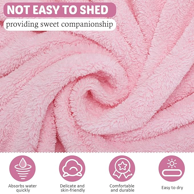 Eccliy 4 Pack Baby Bath Towel Cute Animal Face Coral Fleece Baby Bath Towels Poncho Cape for Boy and Girl (Kitten, Puppy, Bear, Elephant)