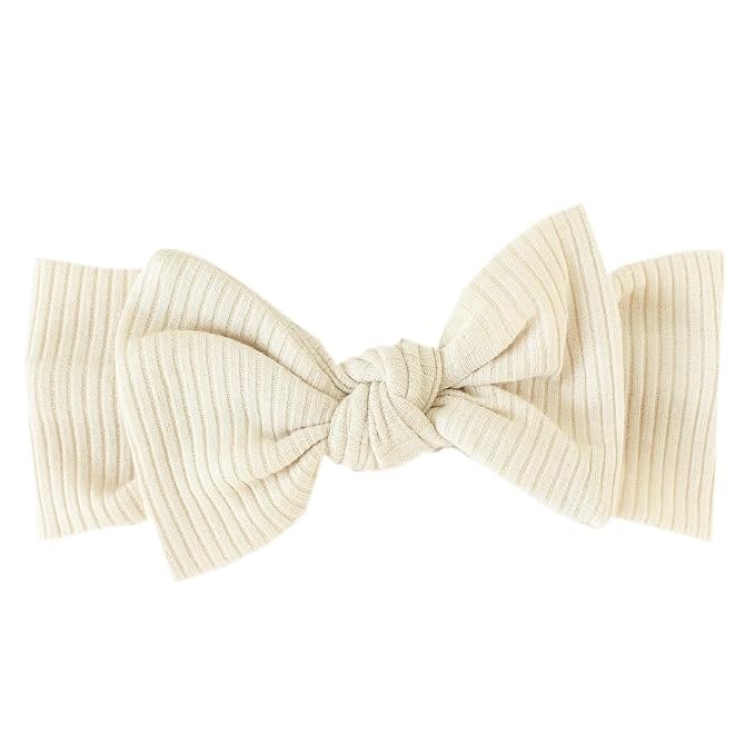 Copper Pearl Baby Bows: Stylish Headbands for Baby Girls, Premium Soft and Stretchy Baby Headbands, Perfect for Newborns, Trendy Designs - Moonstone