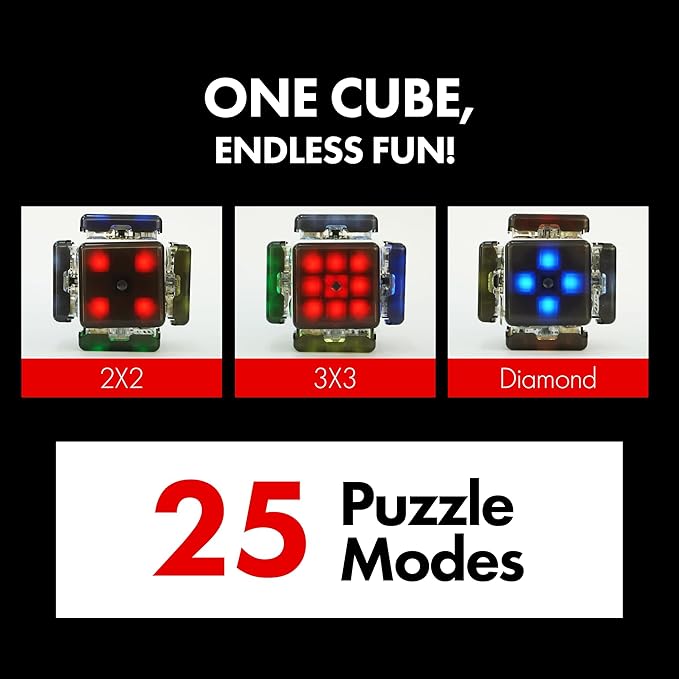 eX-Mars TokTok Cube, One Cube, Endless Fun - Learn Cubing from AI, Conquer 20+ Puzzles, AI Competitions via Free App, and Boost Brain Power — The Ultimate Smart Gift for Kids, Teens & All Ages