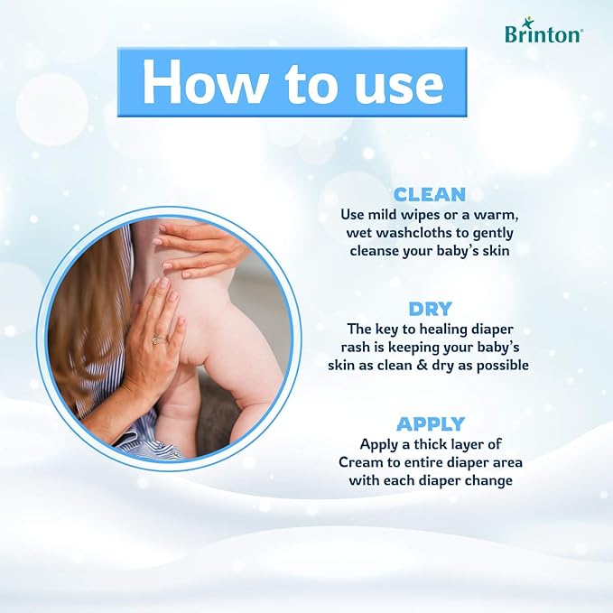 Brinton HipoSoft Diaper Rash Cream | Freedom from Rashes | (30 gm / 1.05 oz.)