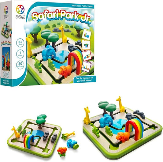 SmartGames Safari Park Jr. – Preschool Logic & Matching Puzzle Game with 60 Challenges for Ages 3+