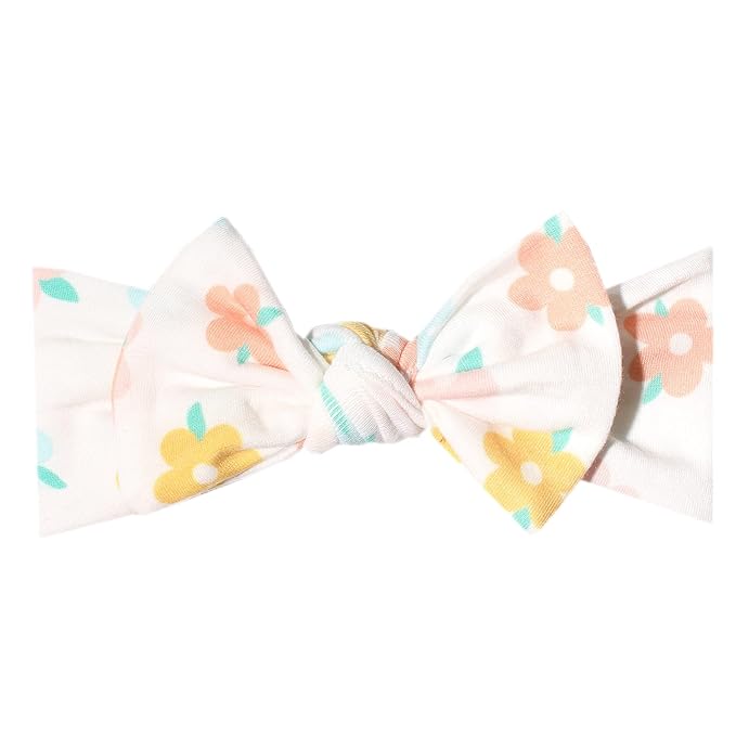 Copper Pearl Baby Bows: Stylish Headbands for Baby Girls, Premium Soft and Stretchy Baby Headbands, Perfect for Newborns, Trendy Designs - Daisy