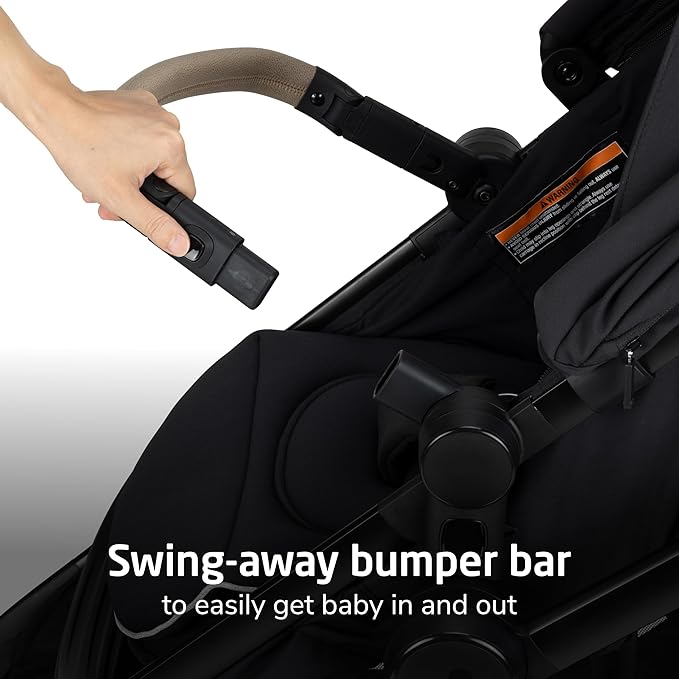 Maxi-Cosi Zelia Pro 5-in-1 Travel System with Mico Pro Infant Car Seat, Baby Stroller Combo, Reversible Seat, Large Wheels, Adjustable Handle, Newborn to Toddler, Lightweight, Caspian Caviar