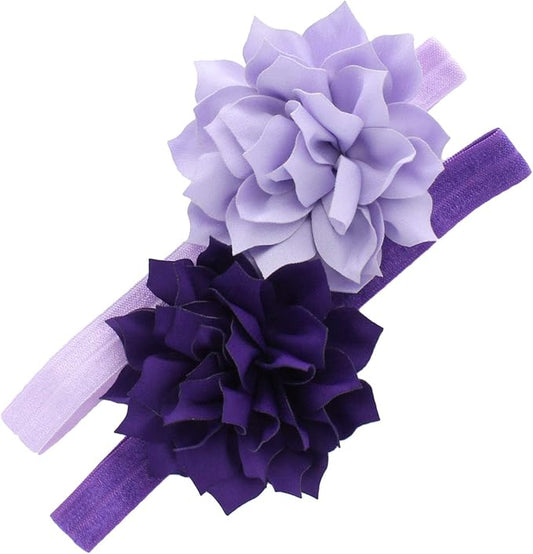 My Lello Petal Flower Headbands Baby - Girls - Toddler Stretchy Elastic Pair