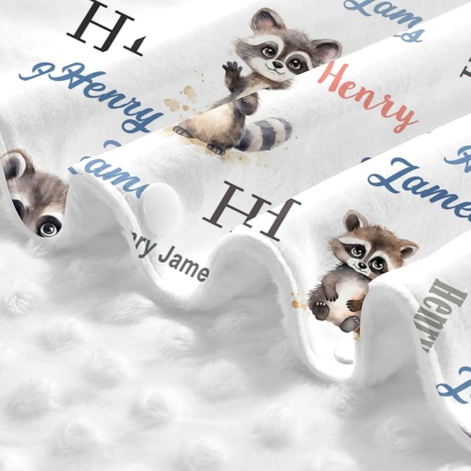 Personalized Winter Baby Car Seat Cover with Name Raccoon Winter Car Seat Cover for Baby Seat or Stroller Custom Infant Car Seat Covers Minky Blankets Nursing Cover Breastfeeding Scarf