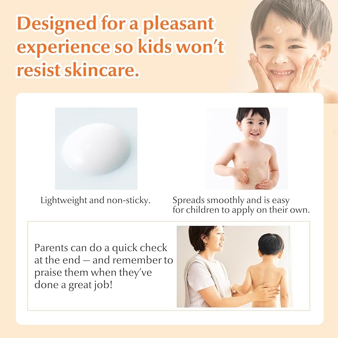 Mama&Kids kids milky lotion 6.76fl oz (200ml) Created for kids aged 4–10 Lightweight