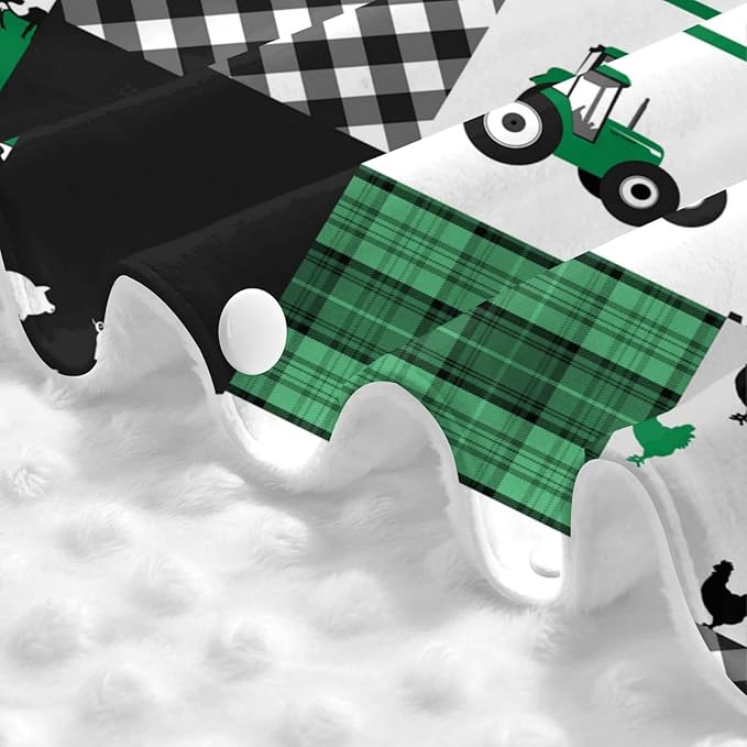 Personalized Baby Car Seat Canopy for Babies with Name, Custom Farm Theme Green Car Seat Covers for Boys Girls, Opening Minky Nursing Breastfeeding Stroller Cover Carseat Canopies for Infant Newborn