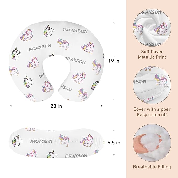 Personalised Infant Car Seat for New Parents - Baby Carseat Cover, Horse Pattern Breast Feeding Cover, Multi-Function pad for Boys Girls Toddlers - Christmas Gifts for Parent Babies(27"x29")
