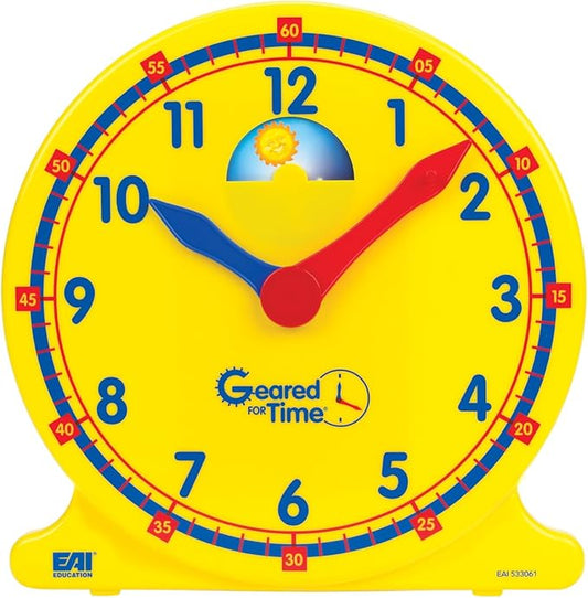 EAI Education Geared for Time® Demonstration Clock