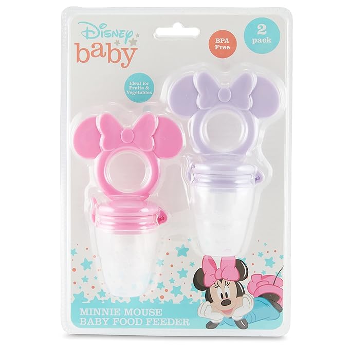 Disney Mickey and Minnie Teether with Fruit Feeder - Safe and Durable Design for Soothing Your Baby's Teething Pains
