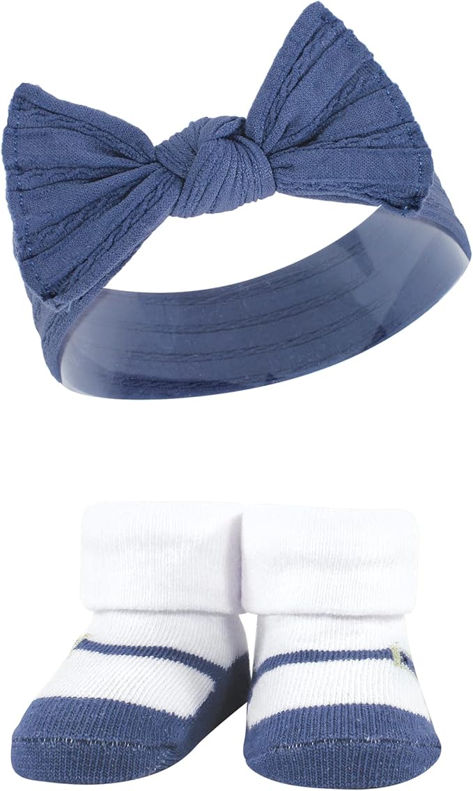 Hudson Baby Girl's Headband and Socks Giftset