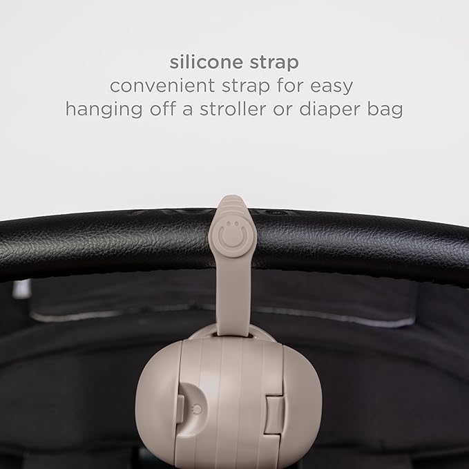 Ubbi On-The-Go Dual Pacifier Holder, Keep's Baby's Binkies Clean and Accessible, Portable for Travel, Diaper Bag Accessory Must Have for Newborns, Taupe, 2-Pack