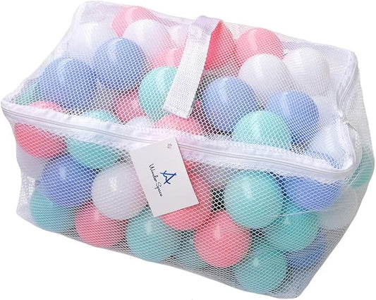 Wonder Space Soft Pit Balls, Chemical-Free Crush Proof Plastic Ocean Ball, BPA Free with No Smell, Safe for Toddler Ball Pit/Kiddie Pool/Indoor Baby Playpen