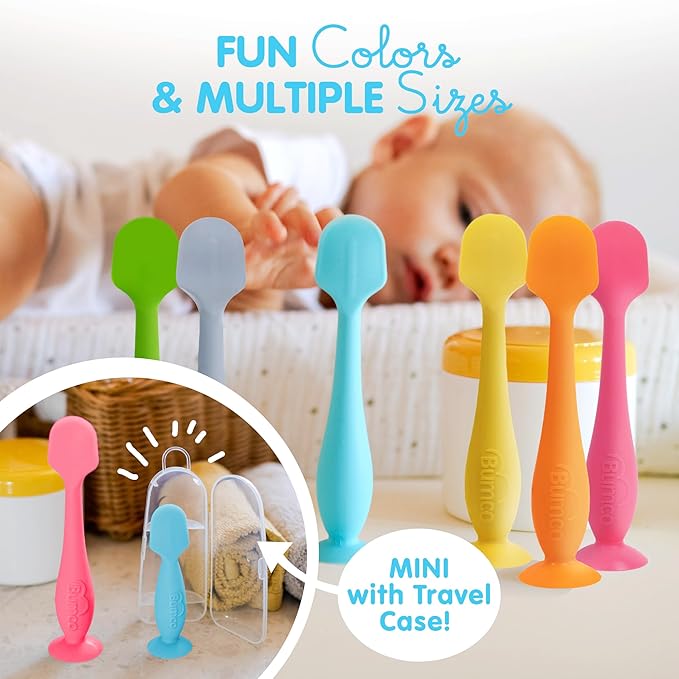 Bumco Diaper Cream Spatula (2-Pack) - BPA-Free Diaper Bag Essentials, Soft & Flexible Butt Spatula Baby, Mom-Invented Butt Paste Spatula, Diaper Cream Applicator, Bumco Baby Bum Brush, Diaper Spatula