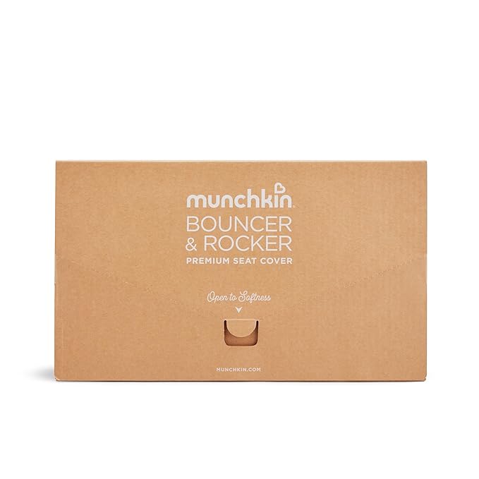 Munchkin Premium Seat Cover for Bouncer & Rocker - Soft, Machine Washable, Removable Fabric, Blue