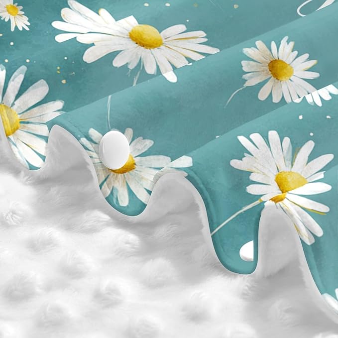 Daisy Personalized Baby Car Seat Canopy – Custom Name Minky Opening Nursing Cover, Soft Infant Carseat & Stroller Cover for Newborn Boys and Girls