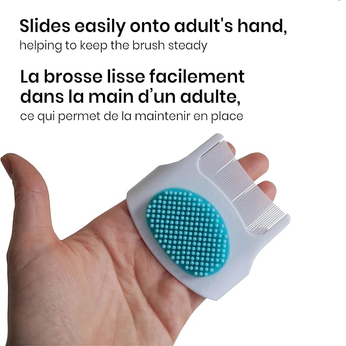 Safety 1st Cradle Cap Brush and Comb,White/Blue,(Pack of 12)