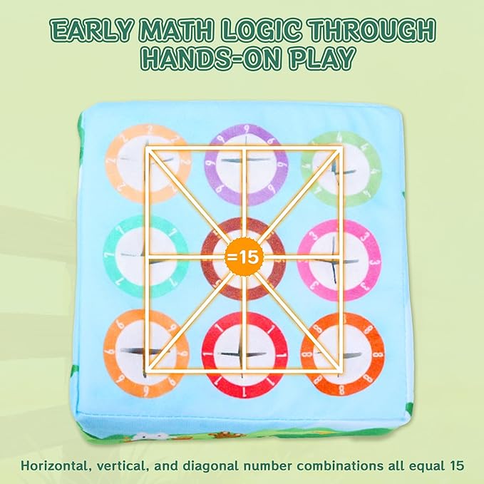 Montessori Toys for 1 Year Old, 10 PCS Plush Carrot Play Kit with Color Shape Number Matching, Pull-Out Soft Baby Sensory Toy Fine Motor Skills Toddler Learning Toys for 6-12 Months Boys Girls Gifts
