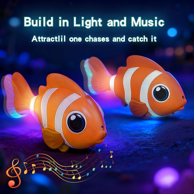 Gzsbaby Musical Baby Toy -Crawling Toy Sensory Tummy Time Toys for Boy Girl, Light-up Walking Dancing Moving Toys Learning Development Infant Toddler Birthday Gifts (Orange)