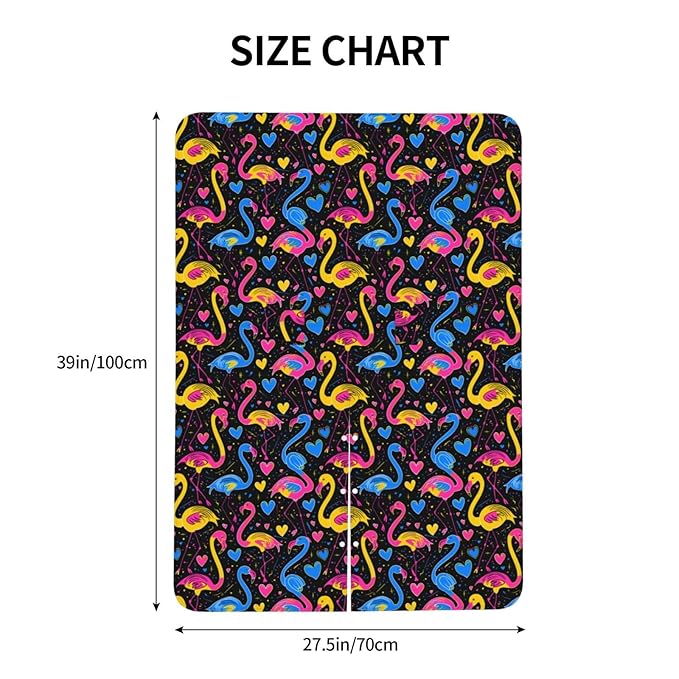 Neon Pink Neon Blue Yellow Flamingos Baby Car Seat Canopy and Nursing Cover for Breastfeeding Multi-Use Cover Lightweight Infant Stretchy Carrier Carseat Winter Cover for Newborn Girls Boys