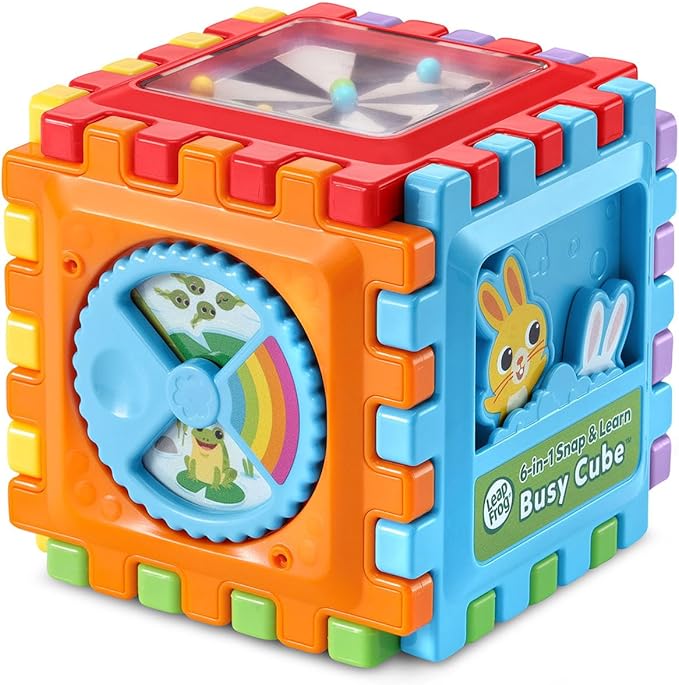 LeapFrog 6-in1 Snap and Learn Busy Cube Motor Skills Baby Toy