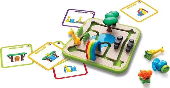 SmartGames Safari Park Jr. – Preschool Logic & Matching Puzzle Game with 60 Challenges for Ages 3+