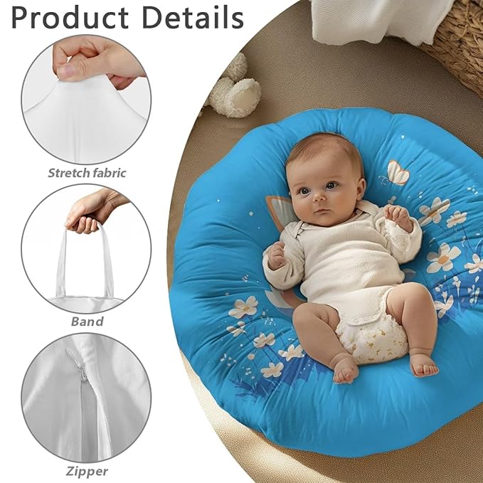 Newborn Lounger Cover, Corgi Washable Portable Baby Lounger Cover Soft Breathable Newborn Lounger Slipcover Stretch Infant Lounger Cover for Boys Girls Home Decor