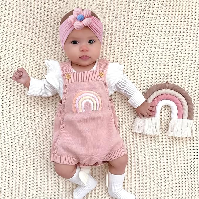 JOYOYO 10 Colors Baby Flower Headbands Baby Girls Nylon Headband Soft Hairbands Hair Accessories for Newborn Infant Toddler Kids