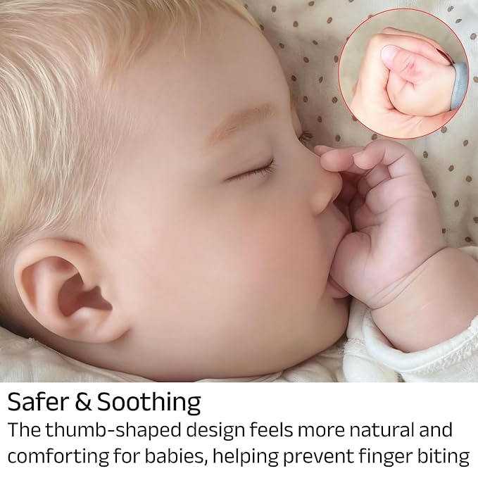 Garkoko Baby Pacifiers with Pacifier Clip & Case, 2-Pack for Newborn Baby to 6 Month, Breast Like Pacifiers, Non-Touch Face, Food-Grade Silicone