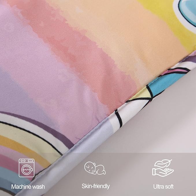 Baby Play Mat for Floor,72"×59"Thicken Ultra Large&Soft Playmat,Washable Playpen Mat Non-Slip Baby Crawling Mat for Babies Floor Tummy time(Unicorn)