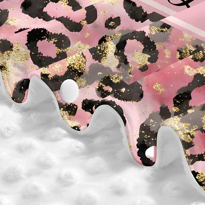 Custom Baby Car Seat Cover with Name – Personalized Leopard Print Nursing Cover, Infant Carseat Canopy, Shopping Cart Cover – Soft, Breathable & Warm – Ideal Shower Gift for Baby Girls