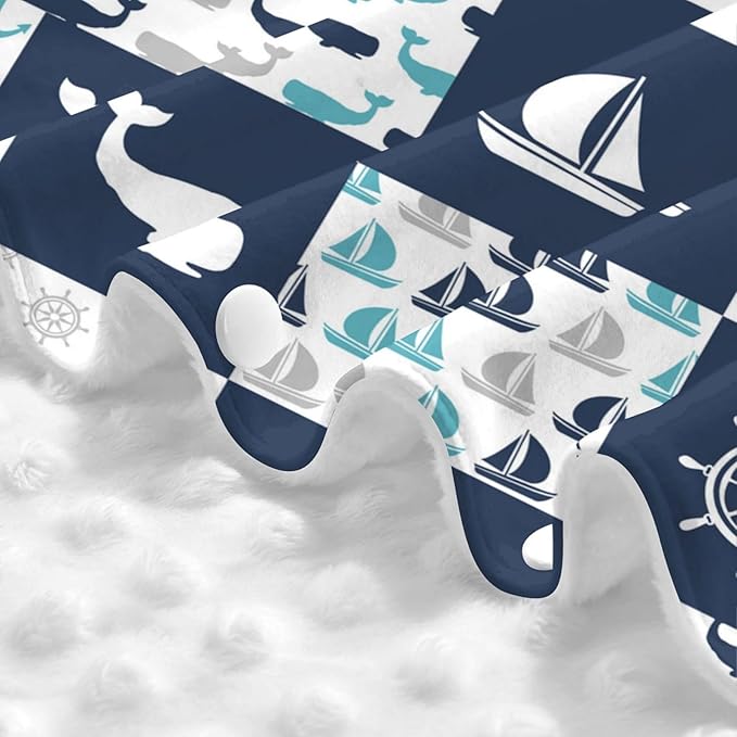 Personalized Baby Car Seat Canopy for Babies with Name, Custom Sailing and Anchor Car Seat Covers for Boys Girls, Opening Minky Nursing Breastfeeding Stroller Cover Carseat Canopies for Infant Newborn