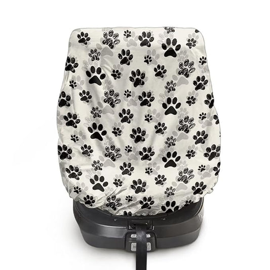 Car Seat Sun Shade Cover, Portable Stretchable Car Seat Cover Baby Trend Car Seat Protector, Easy Installation for Baby & Kids, Boho Flower